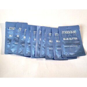 Masque Bar Blue Glitter Peel Off Face Mask Korean Moisturize Soothe Lot of 10